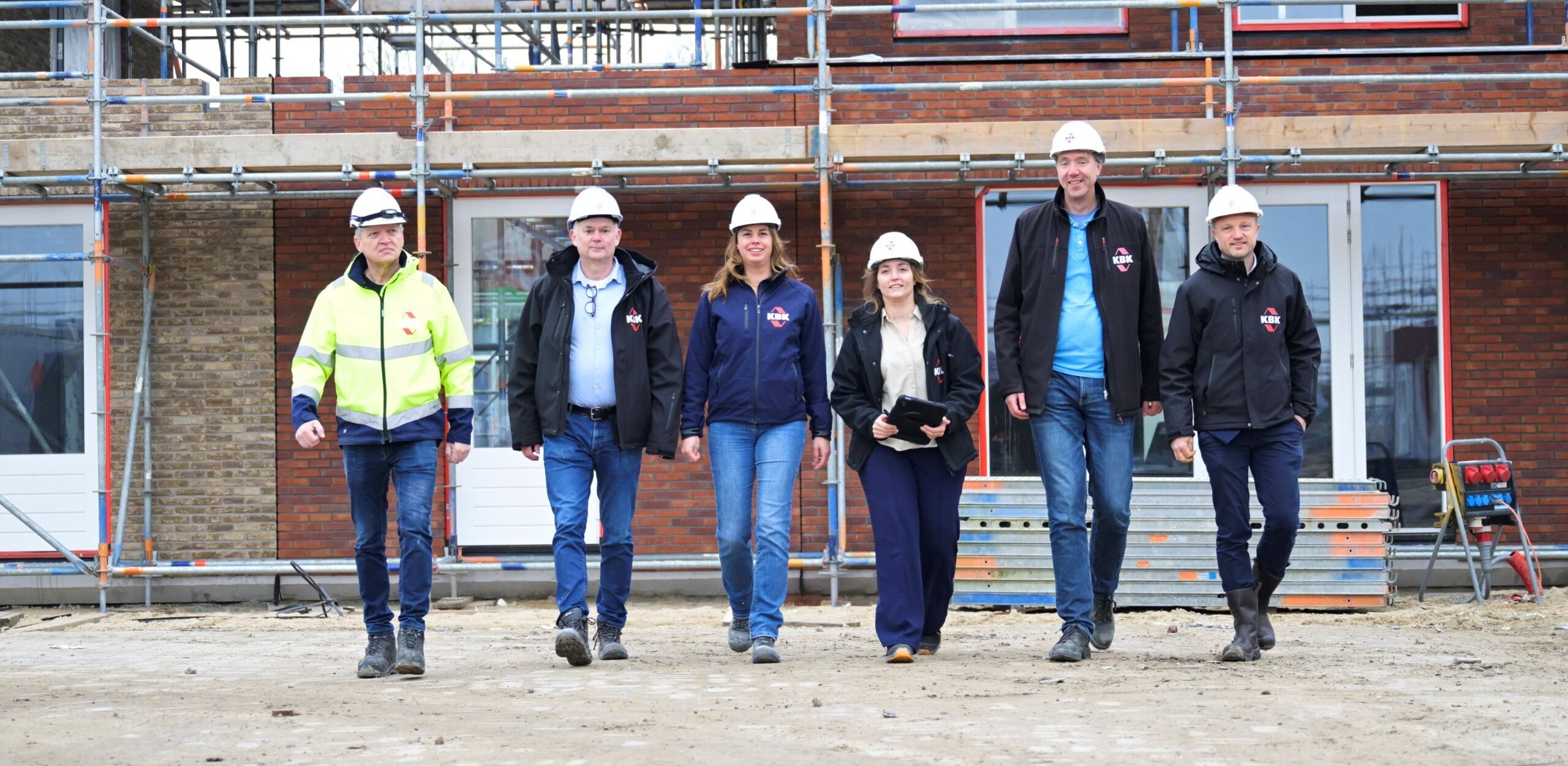Onze collega's van KBK bouwgroep op de bouw